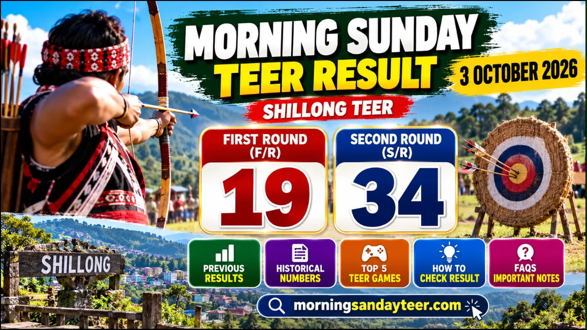 Morning Sunday Teer 3 October 2026 – Latest Result & Previous Record